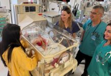 Vacances à Eilat, accouchement d’urgence et vol médical exceptionnel : une prématurée d’1,25 kg sauvée par une opération rare entre Yosseftal et Hadassah