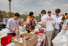 Le missile est tombé sur Arad. Les bénévoles sont arrivés par centaines.