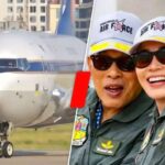 Le roi de Thaïlande aux commandes de son avion royal, la reine comme copilote : un document rarissime
