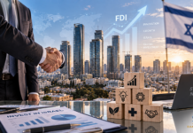 Bond des investissements étrangers entrés en Israël