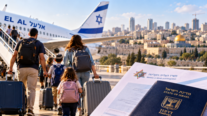 Arrivée en Israël, passeport et famille